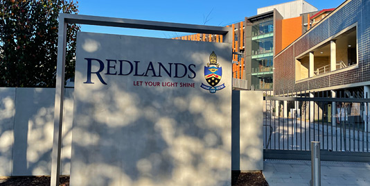 Redlands School Campus Wayfinding Sign Design by Minale Tattersfield Australia