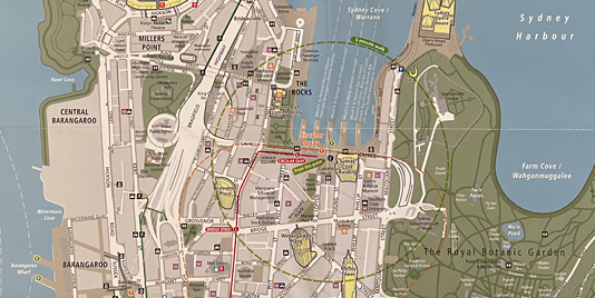 City of Sydney Visitor Maps Design